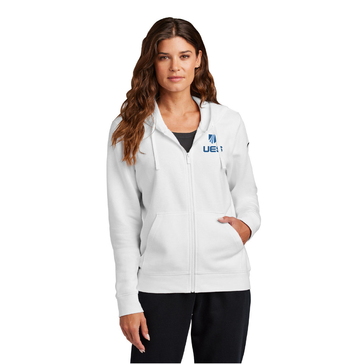 Nike Women's Club Fleece Sleeve Swoosh Full-Zip Hoodie