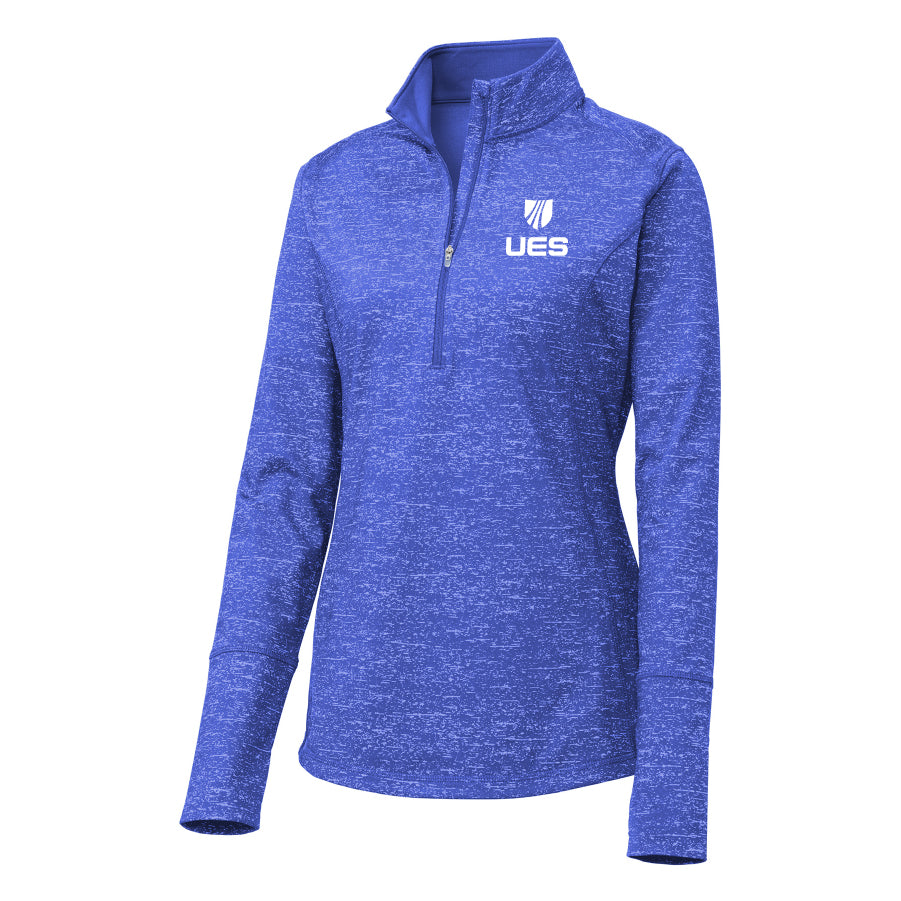 Sport-Tek ® Women's Sport-Wick ® Stretch Reflective Heather 1/2-Zip Pullover