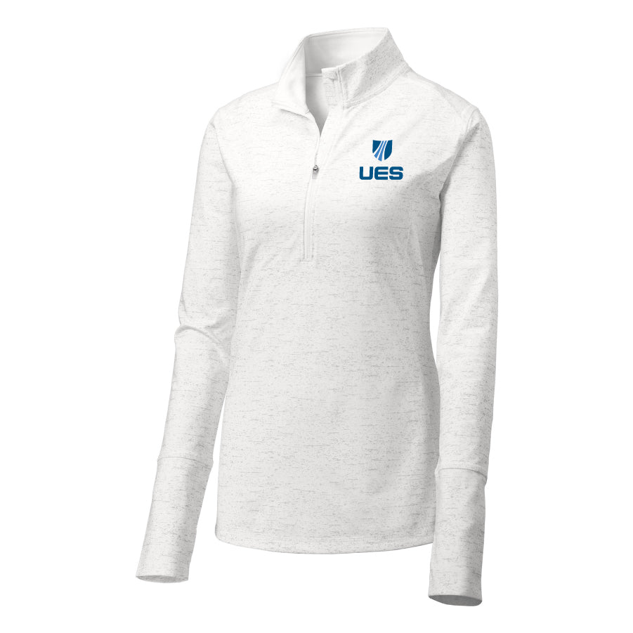 Sport-Tek ® Women's Sport-Wick ® Stretch Reflective Heather 1/2-Zip Pullover