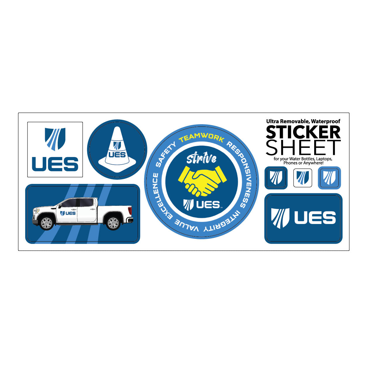 UES Sticker Sheet