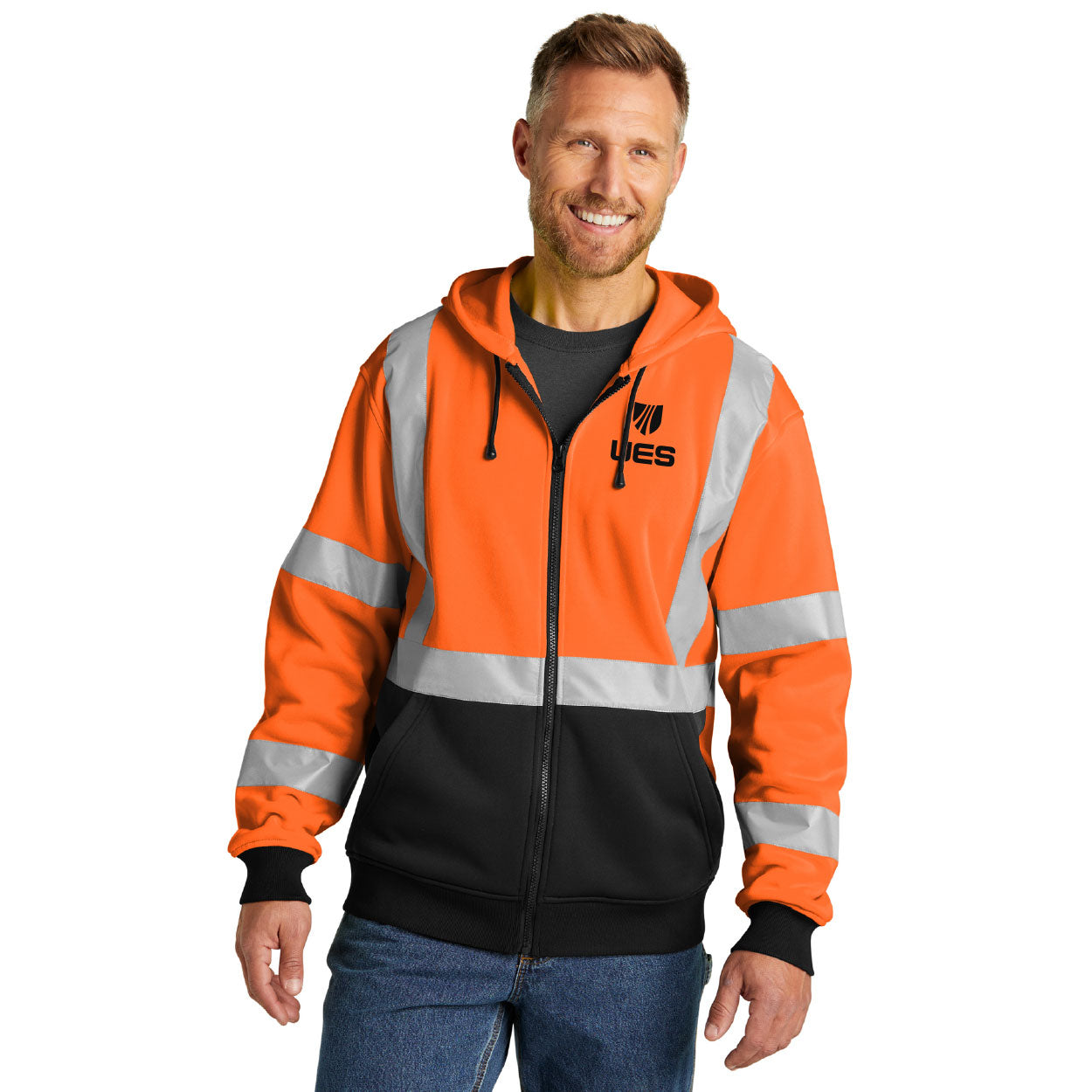 CornerStone A107 Class 3 Heavy-Duty Fleece Full-Zip Hoodie