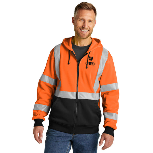 CornerStone A107 Class 3 Heavy-Duty Fleece Full-Zip Hoodie