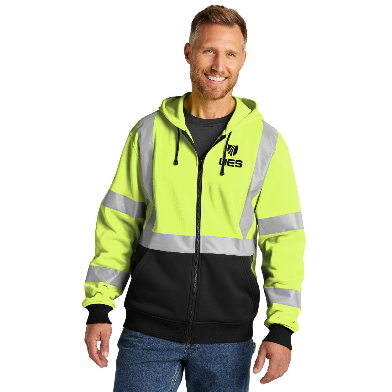 CornerStone A107 Class 3 Heavy-Duty Fleece Full-Zip Hoodie