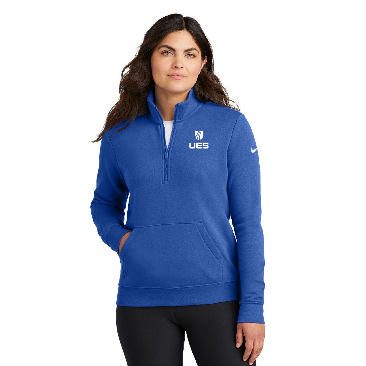 Nike Women's Club Fleece Sleeve Swoosh 1/2-Zip